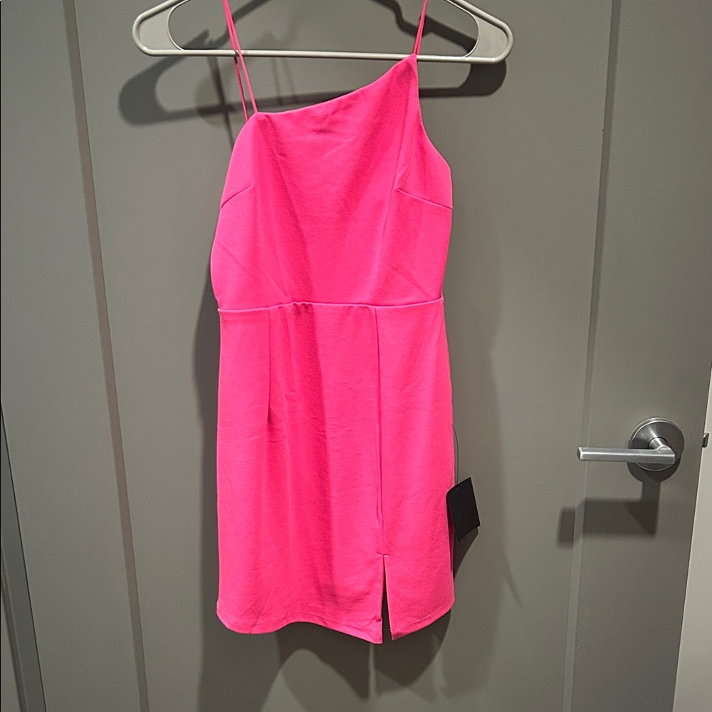 Lulu's Vibrant Pink Mini Dress